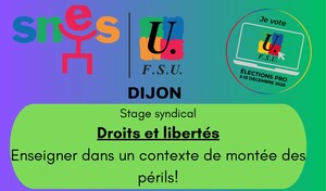 Stage « droits et libertés : Enseigner dans un contexte de montée des périls&nbsp;(…)