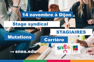 Stage spécial stagiaires : 14 novembre à Dijon