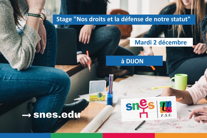 Stage « Nos droits et la défense de notre statut » (2 décembre 2025)