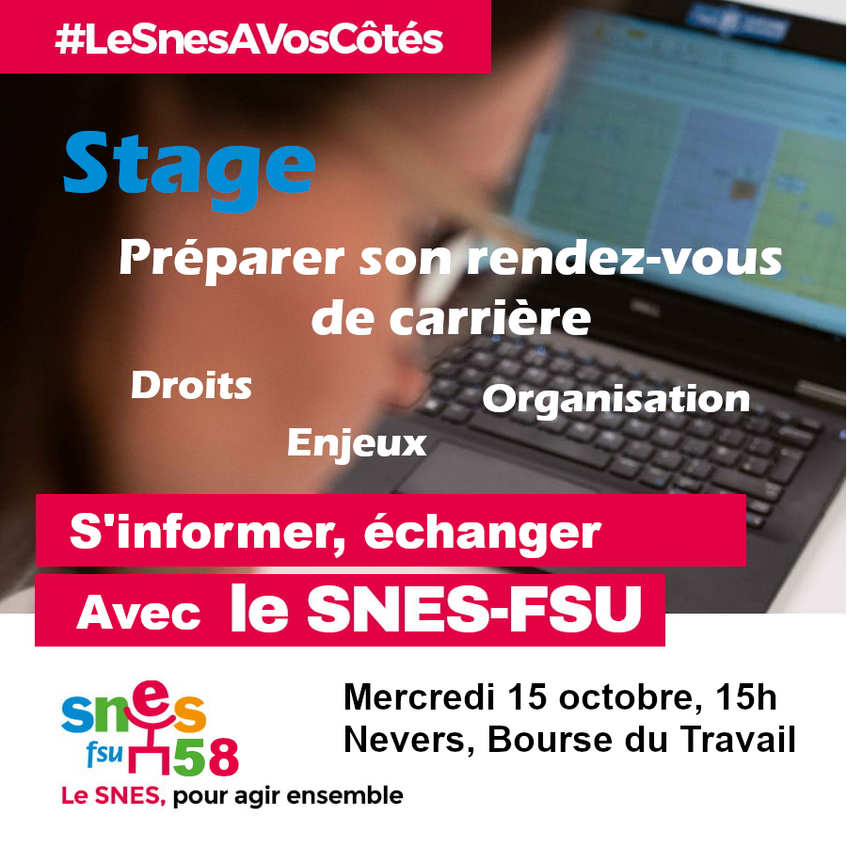 Stage « Préparer son rendez-vous de carrière »